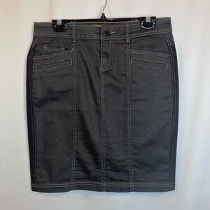 Lole Julian Mini Skirt Never Worn Denim with Stretch Ponte Back Black Size M